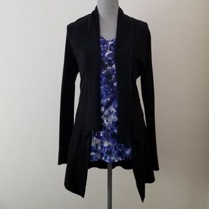 Pretty Black and Blue Printed Top